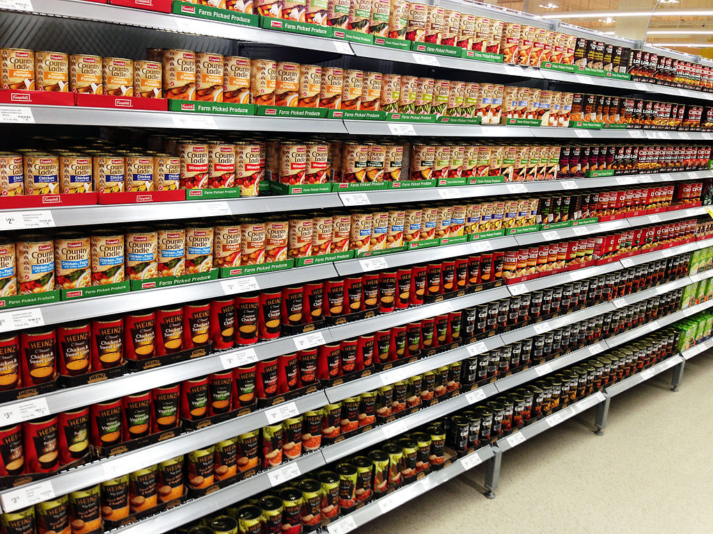 supermarket shelf