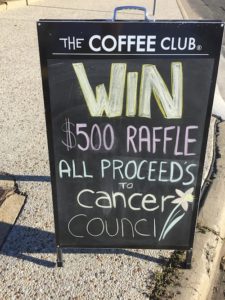 Biggest Morning Tea $500 raffle 