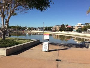 wynnum wading pool drained