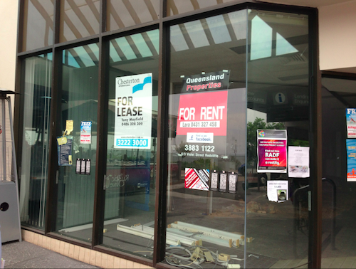 empty shop in Redcliffe